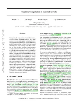 Tractable Computation of Expected Kernels