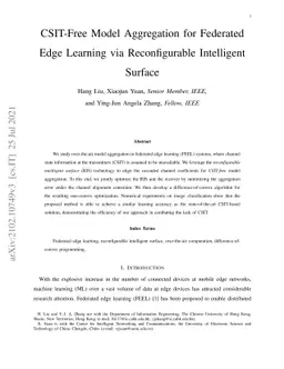 CSIT-Free Model Aggregation for Federated Edge Learning via
  Reconfigurable Intelligent Surface