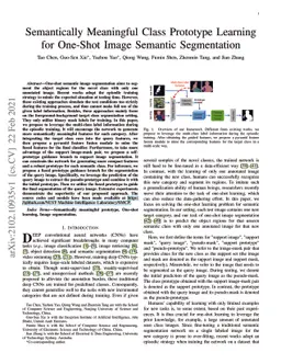 Semantically Meaningful Class Prototype Learning for One-Shot Image
  Semantic Segmentation