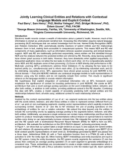 Jointly Learning Clinical Entities and Relations with Contextual
  Language Models and Explicit Context