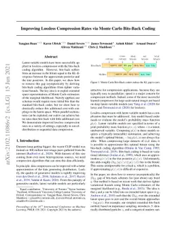 Improving Lossless Compression Rates via Monte Carlo Bits-Back Coding