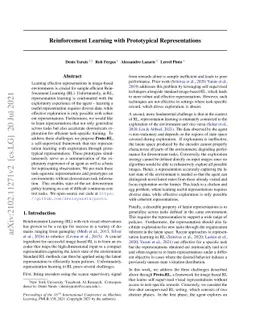 Reinforcement Learning with Prototypical Representations