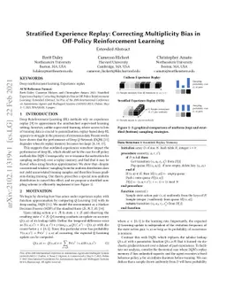 Stratified Experience Replay: Correcting Multiplicity Bias in Off-Policy
  Reinforcement Learning