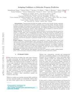 Assigning Confidence to Molecular Property Prediction