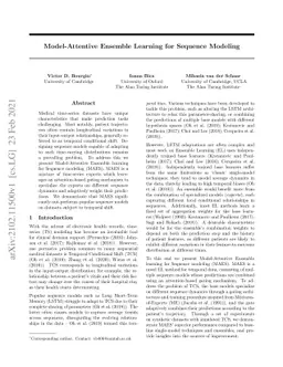 Model-Attentive Ensemble Learning for Sequence Modeling