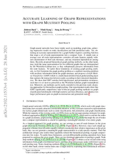 Accurate Learning of Graph Representations with Graph Multiset Pooling