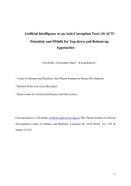 Artificial Intelligence as an Anti-Corruption Tool (AI-ACT) --
  Potentials and Pitfalls for Top-down and Bottom-up Approaches