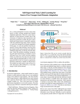 Self-Supervised Noisy Label Learning for Source-Free Unsupervised Domain
  Adaptation