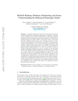 RGB-D Railway Platform Monitoring and Scene Understanding for Enhanced
  Passenger Safety