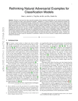 Rethinking Natural Adversarial Examples for Classification Models