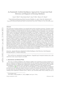 An Explainable Artificial Intelligence Approach for Unsupervised Fault
  Detection and Diagnosis in Rotating Machinery