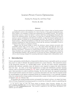 Learner-Private Convex Optimization