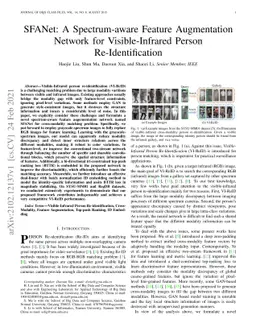 SFANet: A Spectrum-aware Feature Augmentation Network for
  Visible-Infrared Person Re-Identification