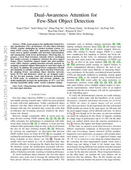 Dual-Awareness Attention for Few-Shot Object Detection