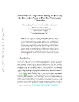 Parameterized Temperature Scaling for Boosting the Expressive Power in
  Post-Hoc Uncertainty Calibration