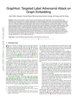 Graphfool: Targeted Label Adversarial Attack on Graph Embedding