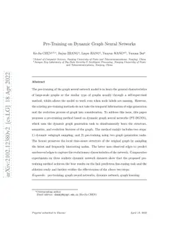 Pre-Training on Dynamic Graph Neural Networks