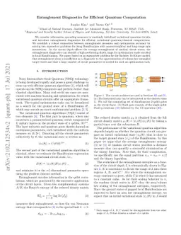 Entanglement Diagnostics for Efficient Quantum Computation