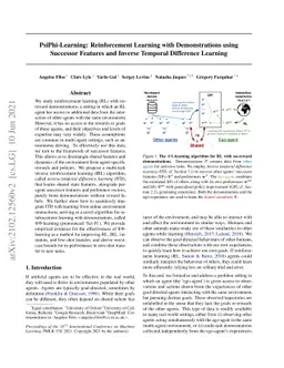 PsiPhi-Learning: Reinforcement Learning with Demonstrations using
  Successor Features and Inverse Temporal Difference Learning