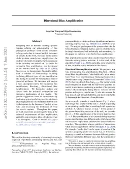 Directional Bias Amplification