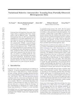 Variational Selective Autoencoder: Learning from Partially-Observed
  Heterogeneous Data