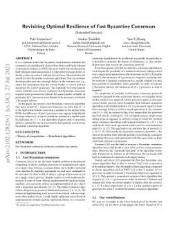 Revisiting Optimal Resilience of Fast Byzantine Consensus (Extended
  Version)