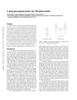 A deep perceptual metric for 3D point clouds
