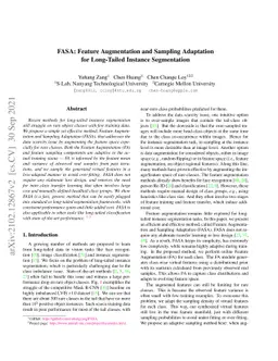 FASA: Feature Augmentation and Sampling Adaptation for Long-Tailed
  Instance Segmentation