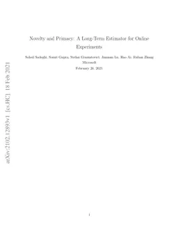 Novelty and Primacy: A Long-Term Estimator for Online Experiments