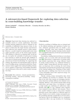 A microservice-based framework for exploring data selection in
  cross-building knowledge transfer