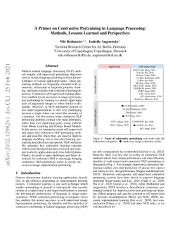 A Primer on Contrastive Pretraining in Language Processing: Methods,
  Lessons Learned and Perspectives