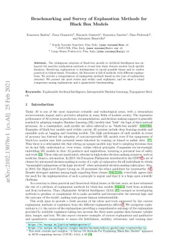 Benchmarking and Survey of Explanation Methods for Black Box Models