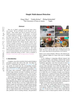 Simple multi-dataset detection