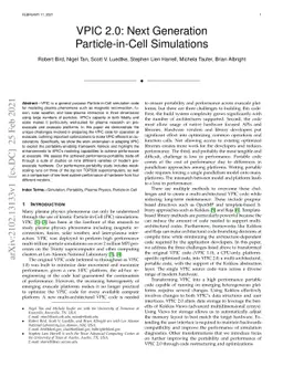 VPIC 2.0: Next Generation Particle-in-Cell Simulations