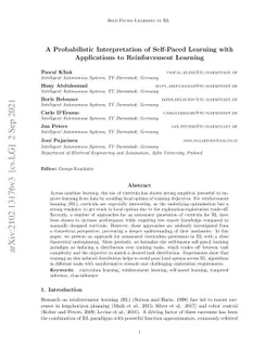 A Probabilistic Interpretation of Self-Paced Learning with Applications
  to Reinforcement Learning