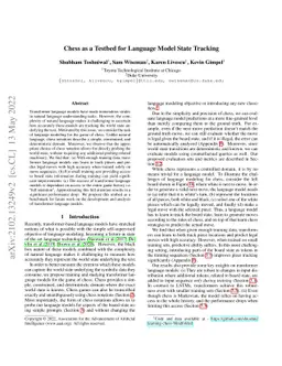 Chess as a Testbed for Language Model State Tracking