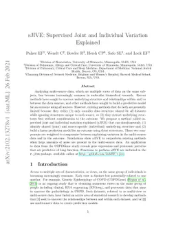 sJIVE: Supervised Joint and Individual Variation Explained