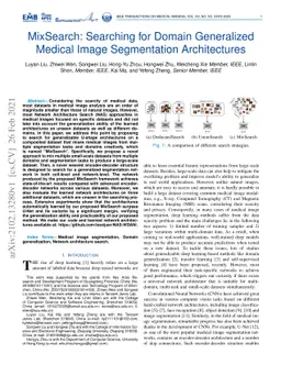 MixSearch: Searching for Domain Generalized Medical Image Segmentation
  Architectures