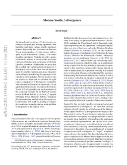 Moreau-Yosida $f$-divergences