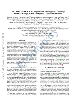 The INTERSPEECH 2021 Computational Paralinguistics Challenge: COVID-19
  Cough, COVID-19 Speech, Escalation & Primates