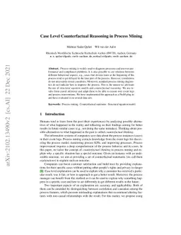 Case Level Counterfactual Reasoning in Process Mining