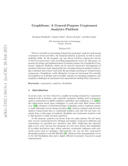 GraphSense: A General-Purpose Cryptoasset Analytics Platform