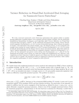 Variance Reduction via Primal-Dual Accelerated Dual Averaging for
  Nonsmooth Convex Finite-Sums
