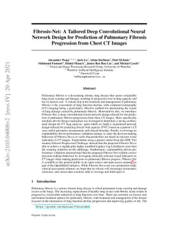 Fibrosis-Net: A Tailored Deep Convolutional Neural Network Design for
  Prediction of Pulmonary Fibrosis Progression from Chest CT Images
