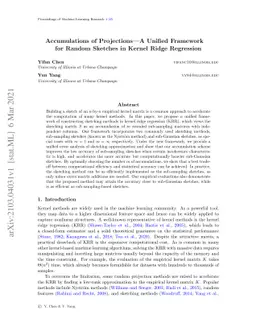 Accumulation of Sub-Sampling Matrices with Applications to Statistical Computation