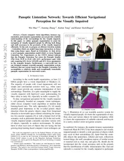Panoptic Lintention Network: Towards Efficient Navigational Perception
  for the Visually Impaired