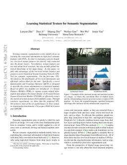 Learning Statistical Texture for Semantic Segmentation