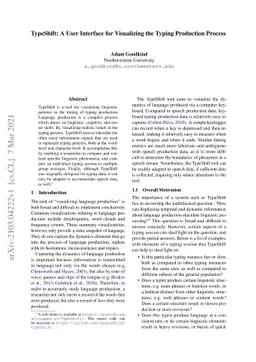 TypeShift: A User Interface for Visualizing the Typing Production
  Process