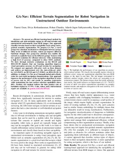 GANav: Efficient Terrain Segmentation for Robot Navigation in
  Unstructured Outdoor Environments