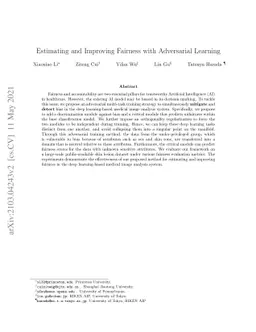 Estimating and Improving Fairness with Adversarial Learning